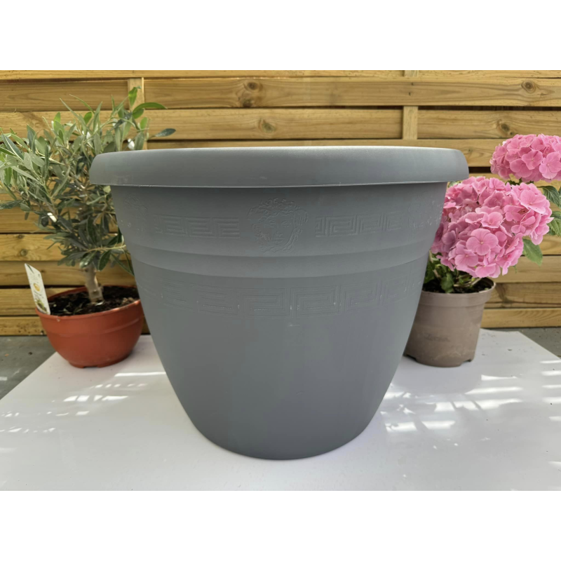 très jolis pots coupe deco plastique modèle PEGASO P44AN, anthracite