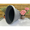 très jolis pots coupe deco plastique modèle PEGASO P44AN, anthracite