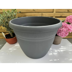très jolis pots coupe deco plastique modèle PEGASO P44AN, anthracite