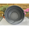 très jolis pots coupe deco plastique modèle ANDROMEDA T60AN, anthracite
