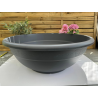très jolis pots coupe deco plastique modèle ANDROMEDA T80AN , anthracite