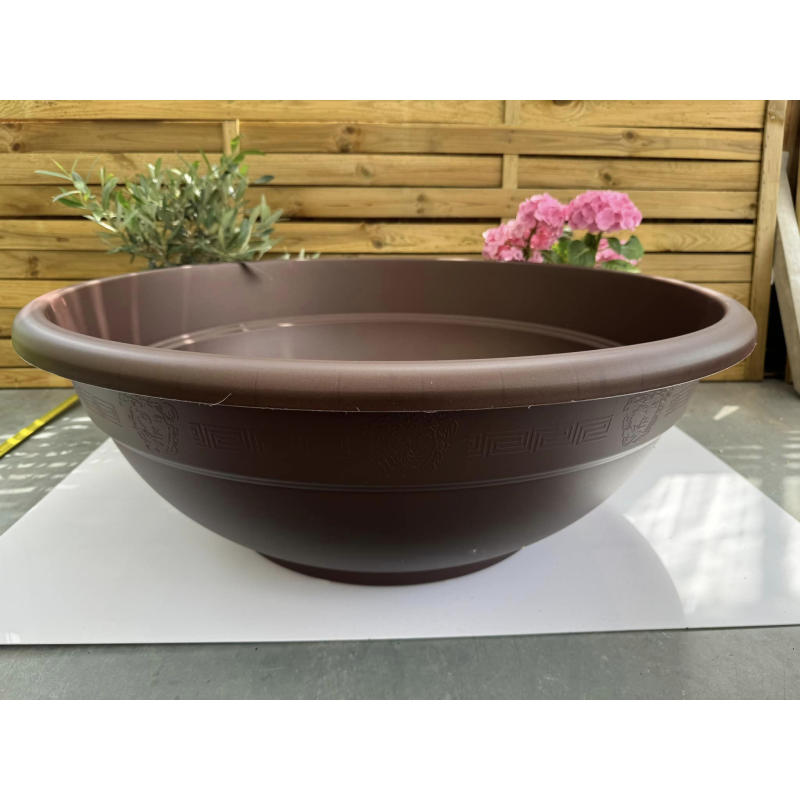 très jolis pots coupe deco plastique modèle ANDROMEDA T80BR , COLORIS BRONZE,