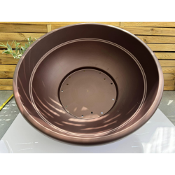 très jolis pots coupe deco plastique modèle ANDROMEDA T80BR , COLORIS BRONZE,
