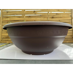 très jolis pots coupe deco plastique modèle ANDROMEDA T80BR , COLORIS BRONZE,