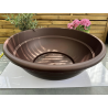très jolis pots coupe deco plastique modèle ANDROMEDA T80BR , COLORIS BRONZE,