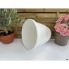 très jolis pots coupe deco plastique modèle PEGASO P28BL, COLORIS BLANC