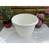 très jolis pots coupe deco plastique modèle PEGASO P33BL , COLORIS BLANC