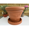 très jolis pots coupe deco modèle IDRA45TC avec sa soucoupe diamètre 37cm récupératrice d’eau