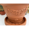 très jolis pots coupe deco modèle IDRA45TC avec sa soucoupe diamètre 37cm récupératrice d’eau