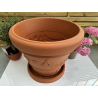 très jolis pots coupe deco modèle IDRA55TC avec sa soucoupe diamètre 41cm récupératrice d’eau